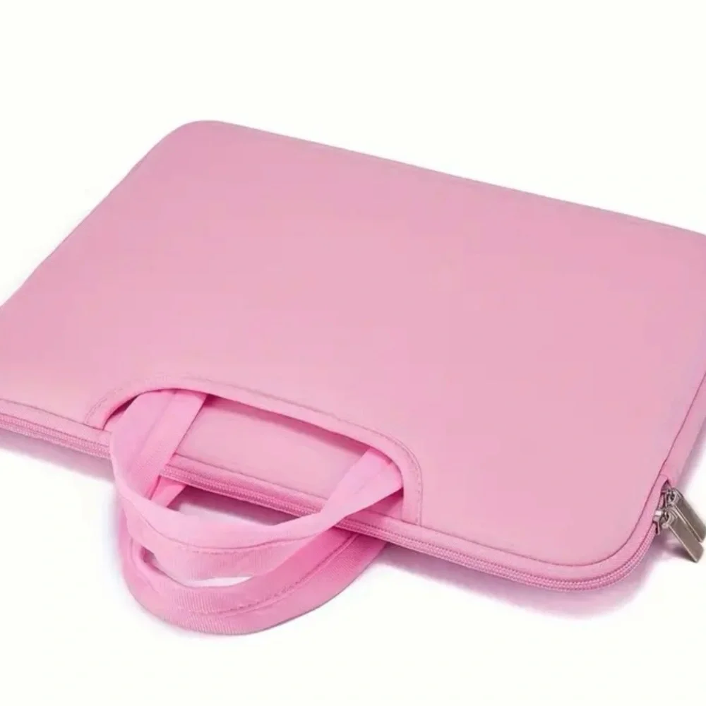 Pink Laptop Sleeve Carry Case with Handles NWOT